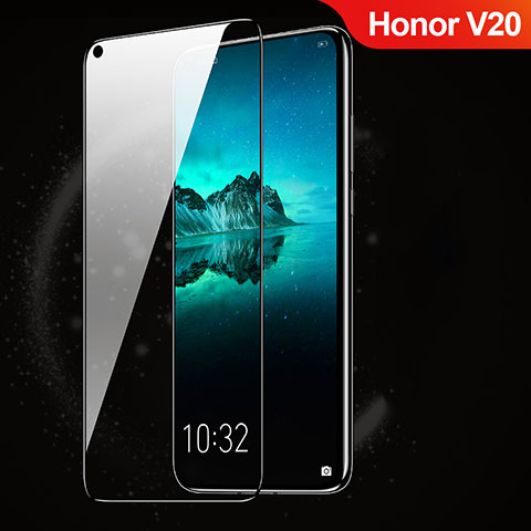 Schutzfolie Full Coverage Displayschutzfolie Panzerfolie Gehärtetes Glas Glasfolie Skins zum Aufkleben Panzerglas F03 für Huawei Honor V20 Schwarz