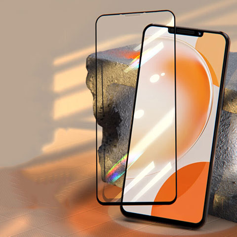 Schutzfolie Full Coverage Displayschutzfolie Panzerfolie Gehärtetes Glas Glasfolie Skins zum Aufkleben Panzerglas F03 für Huawei Nova Y91 Schwarz