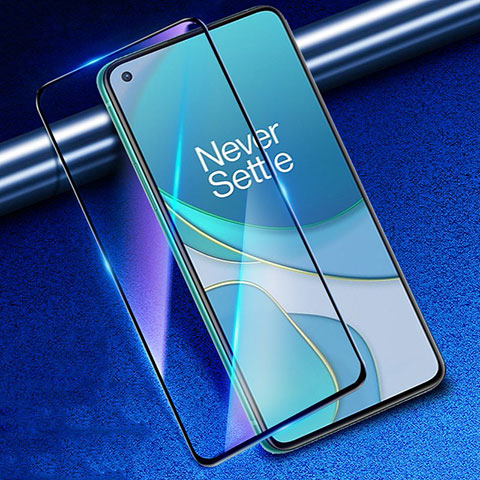 Schutzfolie Full Coverage Displayschutzfolie Panzerfolie Gehärtetes Glas Glasfolie Skins zum Aufkleben Panzerglas F03 für OnePlus 8T 5G Schwarz