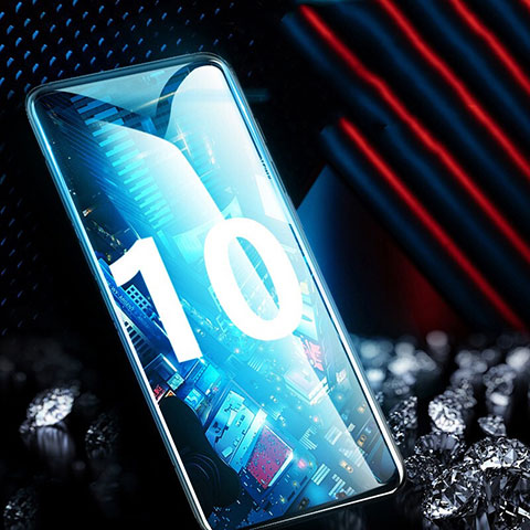 Schutzfolie Full Coverage Displayschutzfolie Panzerfolie Gehärtetes Glas Glasfolie Skins zum Aufkleben Panzerglas F03 für Samsung Galaxy S10 Schwarz