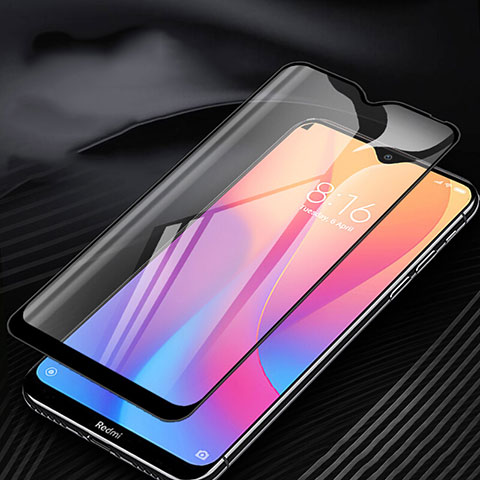 Schutzfolie Full Coverage Displayschutzfolie Panzerfolie Gehärtetes Glas Glasfolie Skins zum Aufkleben Panzerglas F03 für Xiaomi Redmi 8A Schwarz