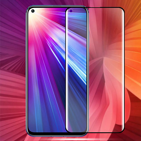 Schutzfolie Full Coverage Displayschutzfolie Panzerfolie Gehärtetes Glas Glasfolie Skins zum Aufkleben Panzerglas F04 für Huawei Honor 20 Schwarz