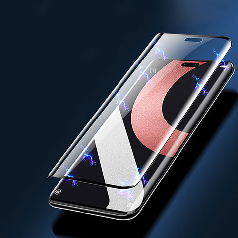 Schutzfolie Full Coverage Displayschutzfolie Panzerfolie Gehärtetes Glas Glasfolie Skins zum Aufkleben Panzerglas F04 für Huawei Honor X8b Schwarz