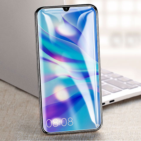 Schutzfolie Full Coverage Displayschutzfolie Panzerfolie Gehärtetes Glas Glasfolie Skins zum Aufkleben Panzerglas F04 für Huawei Nova 5 Schwarz