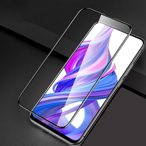 Schutzfolie Full Coverage Displayschutzfolie Panzerfolie Gehärtetes Glas Glasfolie Skins zum Aufkleben Panzerglas F04 für Huawei P Smart Pro (2019) Schwarz