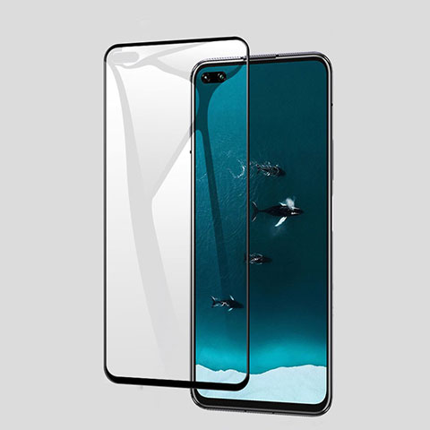 Schutzfolie Full Coverage Displayschutzfolie Panzerfolie Gehärtetes Glas Glasfolie Skins zum Aufkleben Panzerglas F04 für Huawei P40 Schwarz