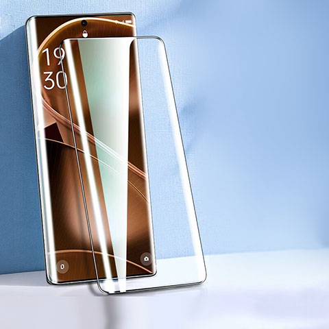 Schutzfolie Full Coverage Displayschutzfolie Panzerfolie Gehärtetes Glas Glasfolie Skins zum Aufkleben Panzerglas F04 für Oppo Find X6 5G Schwarz