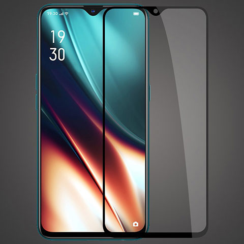 Schutzfolie Full Coverage Displayschutzfolie Panzerfolie Gehärtetes Glas Glasfolie Skins zum Aufkleben Panzerglas F04 für Realme X2 Schwarz