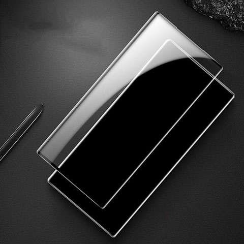 Schutzfolie Full Coverage Displayschutzfolie Panzerfolie Gehärtetes Glas Glasfolie Skins zum Aufkleben Panzerglas F04 für Samsung Galaxy Note 10 Plus 5G Schwarz