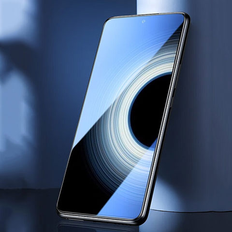 Schutzfolie Full Coverage Displayschutzfolie Panzerfolie Gehärtetes Glas Glasfolie Skins zum Aufkleben Panzerglas F04 für Xiaomi Mi 12T 5G Schwarz