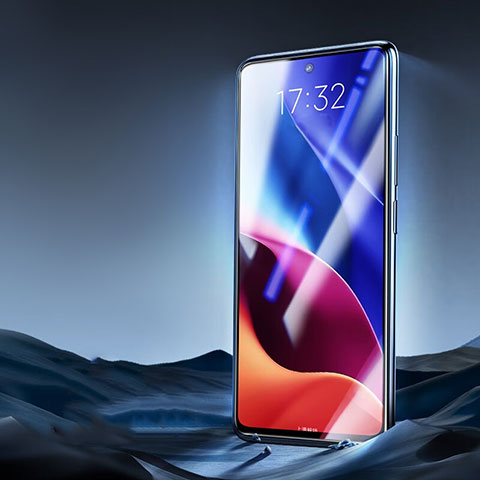 Schutzfolie Full Coverage Displayschutzfolie Panzerfolie Gehärtetes Glas Glasfolie Skins zum Aufkleben Panzerglas F04 für Xiaomi Redmi K40 5G Schwarz