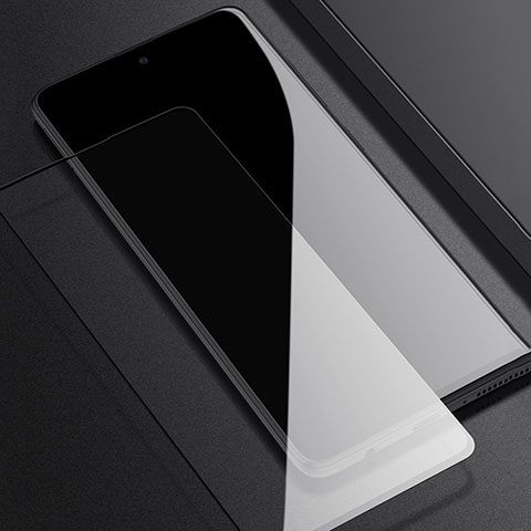 Schutzfolie Full Coverage Displayschutzfolie Panzerfolie Gehärtetes Glas Glasfolie Skins zum Aufkleben Panzerglas F05 für Samsung Galaxy A51 5G Schwarz