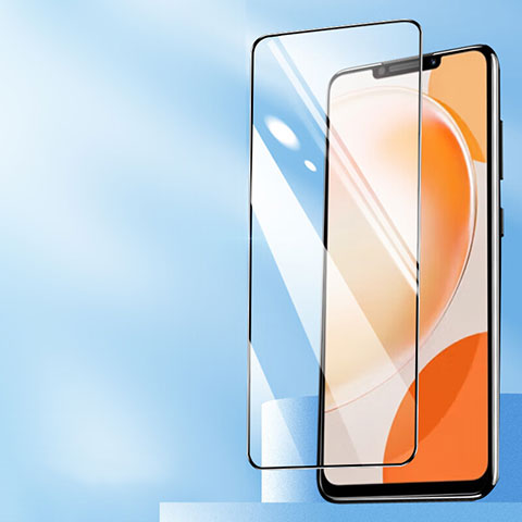 Schutzfolie Full Coverage Displayschutzfolie Panzerfolie Gehärtetes Glas Glasfolie Skins zum Aufkleben Panzerglas F07 für Huawei Nova Y91 Schwarz