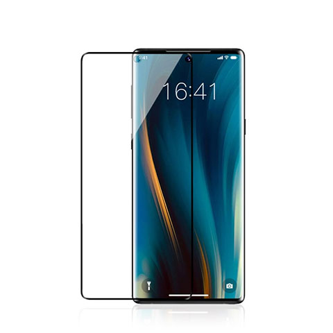 Schutzfolie Full Coverage Displayschutzfolie Panzerfolie Gehärtetes Glas Glasfolie Skins zum Aufkleben Panzerglas F07 für Samsung Galaxy Note 10 5G Schwarz