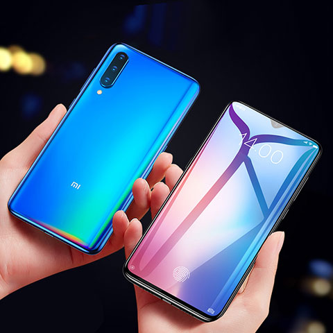 Schutzfolie Full Coverage Displayschutzfolie Panzerfolie Gehärtetes Glas Glasfolie Skins zum Aufkleben Panzerglas F07 für Xiaomi Mi 9 SE Schwarz