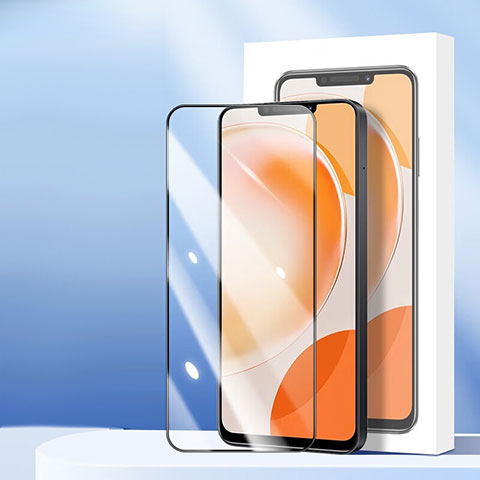 Schutzfolie Full Coverage Displayschutzfolie Panzerfolie Gehärtetes Glas Glasfolie Skins zum Aufkleben Panzerglas F08 für Huawei Nova Y91 Schwarz