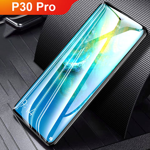 Schutzfolie Full Coverage Displayschutzfolie Panzerfolie Gehärtetes Glas Glasfolie Skins zum Aufkleben Panzerglas F08 für Huawei P30 Pro New Edition Schwarz