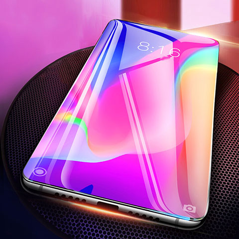 Schutzfolie Full Coverage Displayschutzfolie Panzerfolie Gehärtetes Glas Glasfolie Skins zum Aufkleben Panzerglas F08 für Xiaomi Mi Mix 3 Schwarz