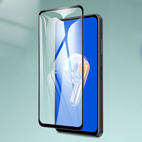 Schutzfolie Full Coverage Displayschutzfolie Panzerfolie Gehärtetes Glas Glasfolie Skins zum Aufkleben Panzerglas für Asus Zenfone 9 Schwarz