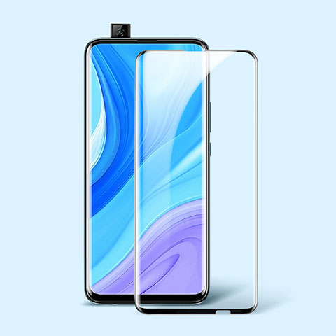 Schutzfolie Full Coverage Displayschutzfolie Panzerfolie Gehärtetes Glas Glasfolie Skins zum Aufkleben Panzerglas für Huawei Enjoy 10 Plus Schwarz