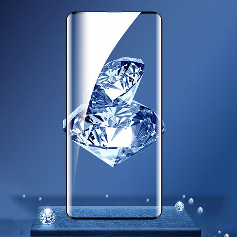 Schutzfolie Full Coverage Displayschutzfolie Panzerfolie Gehärtetes Glas Glasfolie Skins zum Aufkleben Panzerglas für Oppo Reno Schwarz