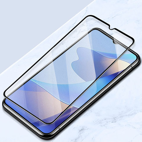 Schutzfolie Full Coverage Displayschutzfolie Panzerfolie Gehärtetes Glas Glasfolie Skins zum Aufkleben Panzerglas für Realme V11 5G Schwarz