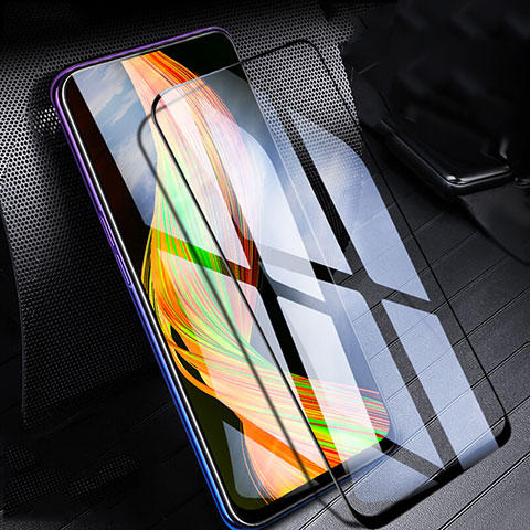 Schutzfolie Full Coverage Displayschutzfolie Panzerfolie Gehärtetes Glas Glasfolie Skins zum Aufkleben Panzerglas für Realme X Schwarz