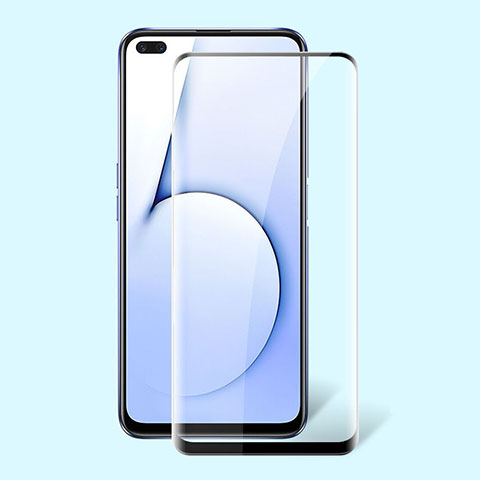 Schutzfolie Full Coverage Displayschutzfolie Panzerfolie Gehärtetes Glas Glasfolie Skins zum Aufkleben Panzerglas für Realme X50 5G Schwarz