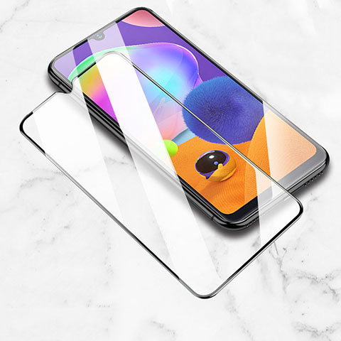 Schutzfolie Full Coverage Displayschutzfolie Panzerfolie Gehärtetes Glas Glasfolie Skins zum Aufkleben Panzerglas für Samsung Galaxy M30s Schwarz