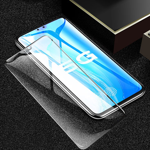 Schutzfolie Full Coverage Displayschutzfolie Panzerfolie Gehärtetes Glas Glasfolie Skins zum Aufkleben Panzerglas für Vivo V20 Pro 5G Schwarz