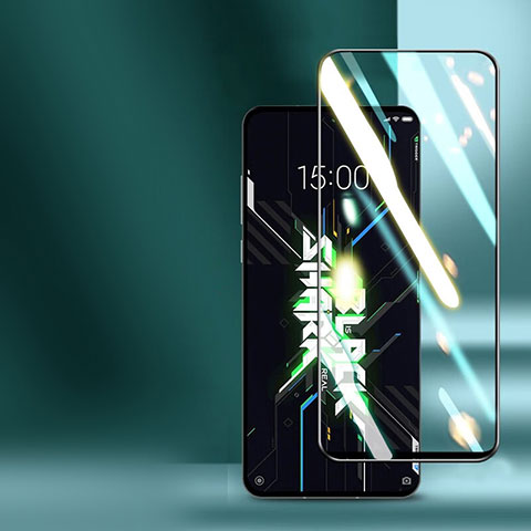 Schutzfolie Full Coverage Displayschutzfolie Panzerfolie Gehärtetes Glas Glasfolie Skins zum Aufkleben Panzerglas für Xiaomi Black Shark 4S 5G Schwarz