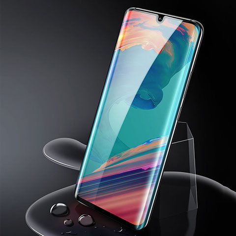 Schutzfolie Full Coverage Displayschutzfolie Panzerfolie Gehärtetes Glas Glasfolie Skins zum Aufkleben Panzerglas für Xiaomi Mi Note 10 Schwarz