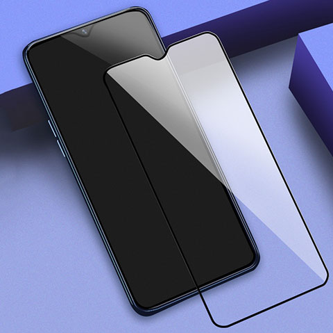 Schutzfolie Full Coverage Displayschutzfolie Panzerfolie Gehärtetes Glas Glasfolie Skins zum Aufkleben Panzerglas für Xiaomi Redmi 9 India Schwarz