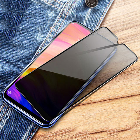 Schutzfolie Full Coverage Displayschutzfolie Panzerfolie Gehärtetes Glas Glasfolie Skins zum Aufkleben Panzerglas für Xiaomi Redmi Note 7 Schwarz