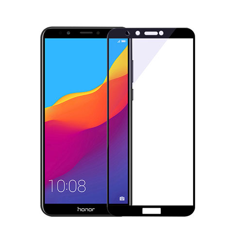 Schutzfolie Full Coverage Displayschutzfolie Panzerfolie Skins zum Aufkleben Gehärtetes Glas Glasfolie F03 für Huawei Enjoy 8 Schwarz