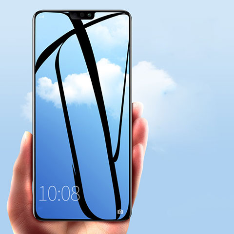 Schutzfolie Full Coverage Displayschutzfolie Panzerfolie Skins zum Aufkleben Gehärtetes Glas Glasfolie F03 für Huawei Honor 8X Schwarz