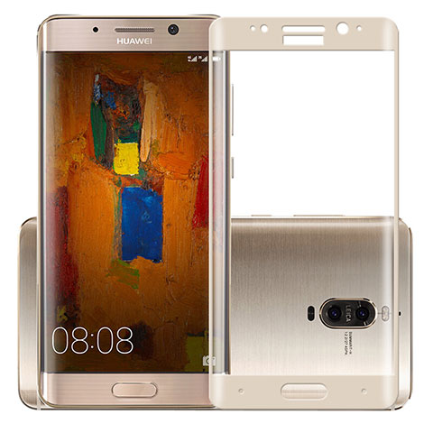 Schutzfolie Full Coverage Displayschutzfolie Panzerfolie Skins zum Aufkleben Gehärtetes Glas Glasfolie F03 für Huawei Mate 9 Pro Gold