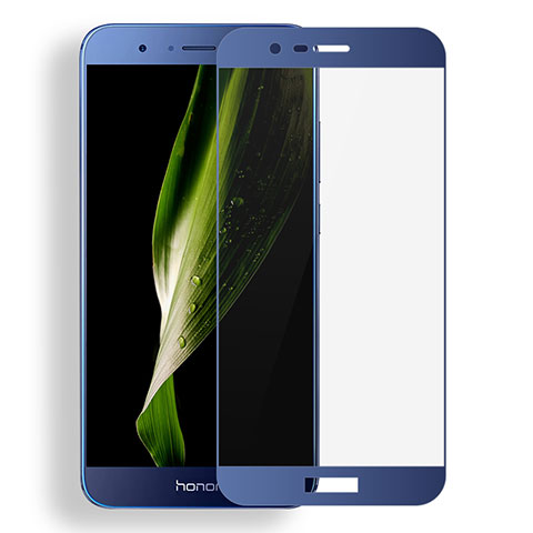 Schutzfolie Full Coverage Displayschutzfolie Panzerfolie Skins zum Aufkleben Gehärtetes Glas Glasfolie F04 für Huawei Honor 8 Pro Blau