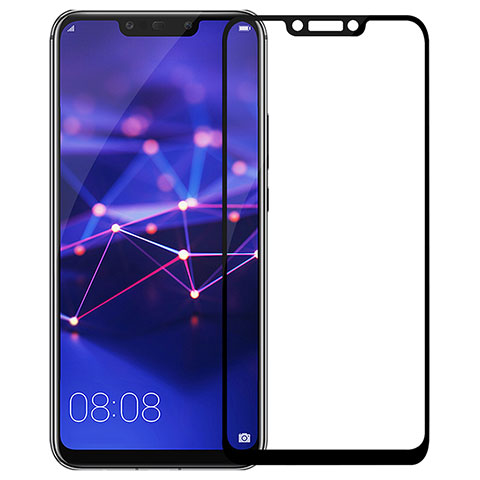 Schutzfolie Full Coverage Displayschutzfolie Panzerfolie Skins zum Aufkleben Gehärtetes Glas Glasfolie F04 für Huawei Mate 20 Lite Schwarz