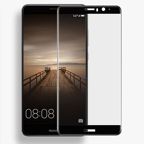 Schutzfolie Full Coverage Displayschutzfolie Panzerfolie Skins zum Aufkleben Gehärtetes Glas Glasfolie F04 für Huawei Mate 9 Schwarz