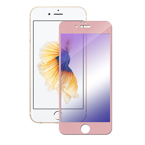 Schutzfolie Full Coverage Displayschutzfolie Panzerfolie Skins zum Aufkleben Gehärtetes Glas Glasfolie F05 für Apple iPhone 6 Rosegold