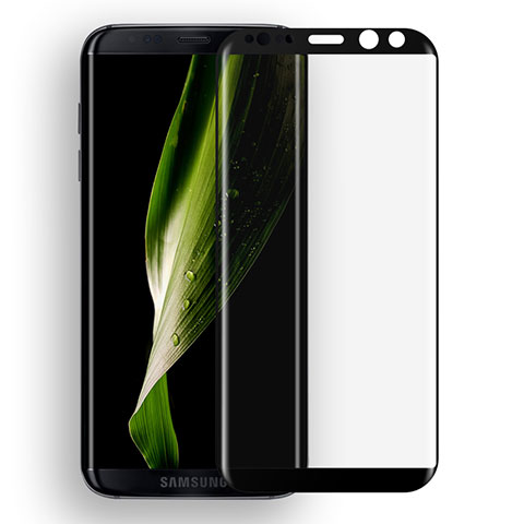 Schutzfolie Full Coverage Displayschutzfolie Panzerfolie Skins zum Aufkleben Gehärtetes Glas Glasfolie F08 für Samsung Galaxy S8 Schwarz