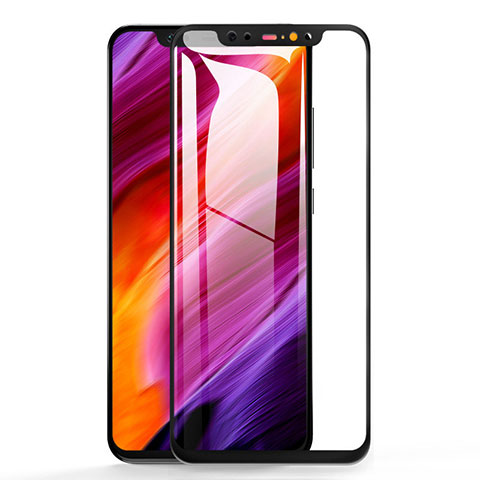 Schutzfolie Full Coverage Displayschutzfolie Panzerfolie Skins zum Aufkleben Gehärtetes Glas Glasfolie F14 für Xiaomi Mi 8 Schwarz