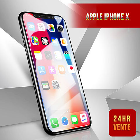 Schutzfolie Full Coverage Displayschutzfolie Panzerfolie Skins zum Aufkleben Gehärtetes Glas Glasfolie F21 für Apple iPhone Xs Max Schwarz