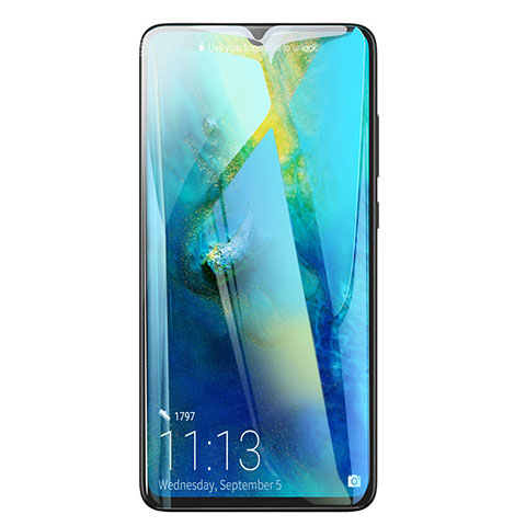 Schutzfolie Full Coverage Displayschutzfolie Panzerfolie Skins zum Aufkleben Gehärtetes Glas Glasfolie für Huawei Mate 20 Schwarz