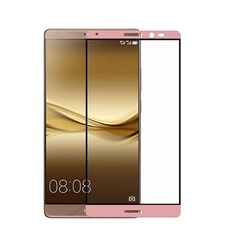 Schutzfolie Full Coverage Displayschutzfolie Panzerfolie Skins zum Aufkleben Gehärtetes Glas Glasfolie für Huawei Mate 8 Rosa