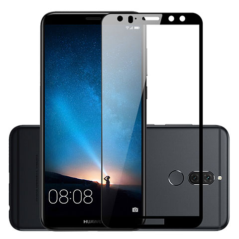 Schutzfolie Full Coverage Displayschutzfolie Panzerfolie Skins zum Aufkleben Gehärtetes Glas Glasfolie für Huawei Rhone Schwarz