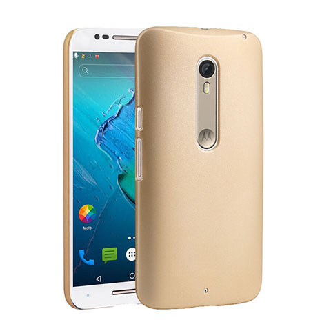 Schutzhülle Kunststoff Hülle Matt für Motorola Moto X Style Gold