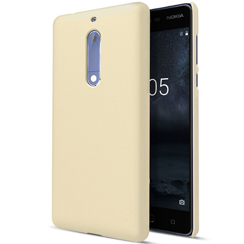 Schutzhülle Kunststoff Hülle Matt für Nokia 5 Gold