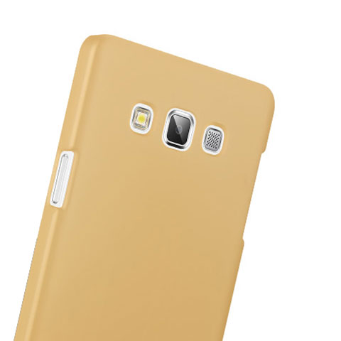 Schutzhülle Kunststoff Hülle Matt für Samsung Galaxy A3 Duos SM-A300F Gold